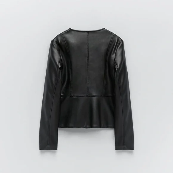 Zara faux leather jacket - Picture 7 of 12